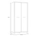 Kleiderschrank >TRONDHEIM< in Artisan Eiche / Schwarz Eiche - 99,1x209x60,3cm B/H/T