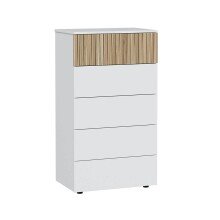 Kommode >Ethna< in Artik-Weiß/Natur  -...