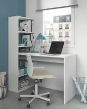 Regal-Schreibtisch >Duplo< in Artik-Weiß -...