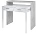 Konsolentisch >Consola< in Artik-Weiß/Beton-Grau - 99x88x36 (BxHxT)