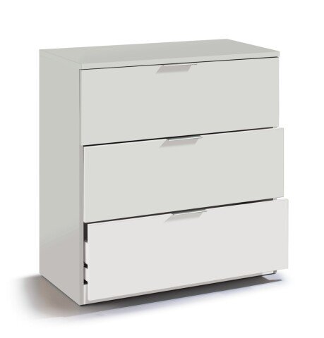 Kommode >Chest of drawers< in Weiß - 77x80x38 (BxHxT)