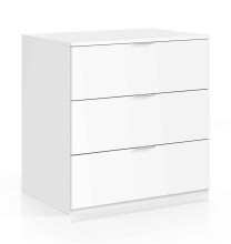 Kommode >Chest of drawers< in Weiß - 77x80x38 (BxHxT)
