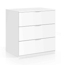 Kommode >Chest of drawers< in Weiß - 77x80x38 (BxHxT)