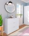 Kommode >Chest of drawers< in Weiß - 77x80x38 (BxHxT)