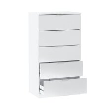 Hochkommode >Chest of drawers< in Artik-Weiß...