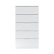 Hochkommode >Chest of drawers< in Artik-Weiß - 60x110x40 (BxHxT)