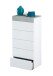 Hochkommode >Tekkan< in Artik-Weiß/Beton-Grau - 61x118x40 (BxHxT)