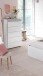 Hochkommode >Tekkan< in Artik-Weiß/Beton-Grau - 61x118x40 (BxHxT)
