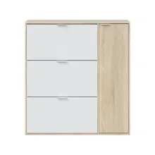 Schuhschrank >Class< in Kanada-Eiche/Weiß -...