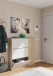 Schuhschrank >Class< in Kanada-Eiche/Weiß - 106x115x22 (BxHxT)