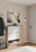 Schuhschrank >Class< in Kanada-Eiche/Weiß - 106x115x22 (BxHxT)
