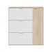Schuhschrank >Class< in Kanada-Eiche/Weiß - 106x115x22 (BxHxT)