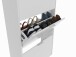 Schuhkipper >Shoe cabinet< weiß glänzend - 60x113x22 (BxHxT)