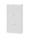 Schuhkipper >Shoe cabinet< weiß glänzend - 60x113x22 (BxHxT)