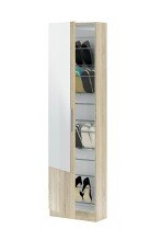 Schuhschrank >Kristal< in Kanada-Eiche - 50x180x22 (BxHxT)