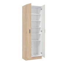 Schuhschrank >Mehrzweck-Schuhschrank< in Kanada-Eiche - 59x180x37 (BxHxT)