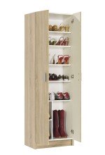 Schuhschrank >Mehrzweck-Schuhschrank< in Kanada-Eiche - 59x180x37 (BxHxT)
