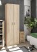 Schuhschrank >Mehrzweck-Schuhschrank< in Kanada-Eiche - 59x180x37 (BxHxT)