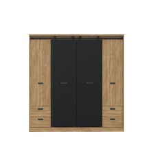 Kleiderschrank >KASZIMIRO< in Waterford Eiche...