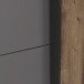 Kleiderschrank >SIRIUS BLACK< in Stabeiche /  Grau - 269,9x210,5x61,2cm (B/H/T)