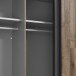 Kleiderschrank >SIRIUS BLACK< in Stabeiche /  Grau - 269,9x210,5x61,2cm (B/H/T)