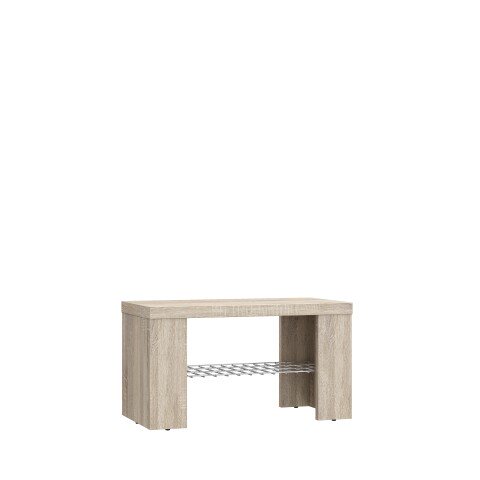 Sitzbank >Calpe< in beige - 69x38,9x34,8cm (BxHxT)