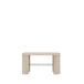 Sitzbank >Calpe< in beige - 69x38,9x34,8cm (BxHxT)