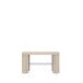Sitzbank >Calpe< in beige - 69x38,9x34,8cm (BxHxT)