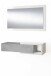 Garderoben-Set >Noon< in Artik-Weiß/Beton-Grau - 95x19x26 (BxHxT)