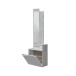 Garderobe >Karen< in Beton-Grau/Artik-Weiß - 61x185x28 (BxHxT)