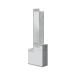 Garderobe >Karen< in Beton-Grau/Artik-Weiß - 61x185x28 (BxHxT)