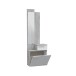 Garderobe >Karen< in Beton-Grau/Artik-Weiß - 61x185x28 (BxHxT)