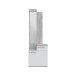 Garderobe >Karen< in Beton-Grau/Artik-Weiß - 61x185x28 (BxHxT)