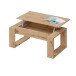 Couchtisch >Nova< höhenverstellbar in Nodi-Eiche-Dekor - 105x45x55 (BxHxT)