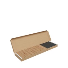 Sideboard >Brooklyn< in Nodi-Eiche/Anthrazit-Grau - 154x74x41 (BxHxT)