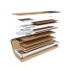 Sideboard >Brooklyn< in Nodi-Eiche/Anthrazit-Grau - 154x74x41 (BxHxT)