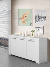 Kommode >Ambit< in Artik-Weiß - 144x80x42 (BxHxT)
