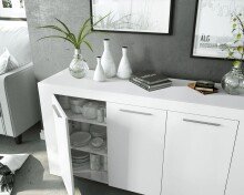 Kommode >Ambit< in Artik-Weiß - 144x80x42 (BxHxT)