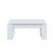 Couchtisch >Nova< höhenverstellbar in Artik-Weiß - 105x45x55 (BxHxT)