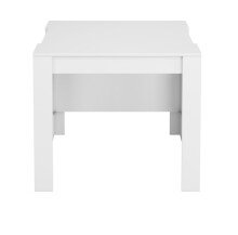 Kulissentisch >Consola< ausziehbar bis 237cm, in weiß glänzend - 90(237)x78x51 (BxHxT)