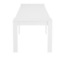 Kulissentisch >Consola< ausziehbar bis 237cm, in weiß glänzend - 90(237)x78x51 (BxHxT)