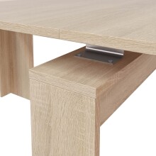 Kulissen-Esstisch >Multifunktionstisch< ausziehbar bis 237cm, in Kanada-Eiche - 90(237)x78x51 (BxHxT)