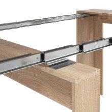 Kulissen-Esstisch >Multifunktionstisch< ausziehbar bis 237cm, in Kanada-Eiche - 90(237)x78x51 (BxHxT)