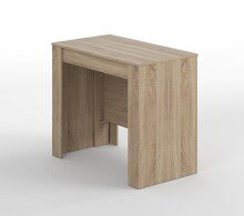 Kulissen-Esstisch >Multifunktionstisch< ausziehbar bis 237cm, in Kanada-Eiche - 90(237)x78x51 (BxHxT)