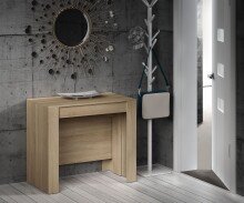 Kulissen-Esstisch >Multifunktionstisch< ausziehbar bis 237cm, in Kanada-Eiche - 90(237)x78x51 (BxHxT)