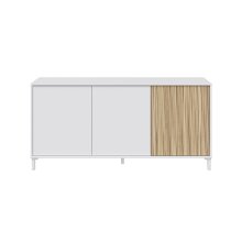 Kommode >Ethna< in Artik-Weiß/Natur - 154x74x40 (BxHxT)