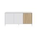 Kommode >Ethna< in Artik-Weiß/Natur - 154x74x40 (BxHxT)