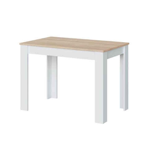 Küchentisch >Cloe< in Artik-Weiß/Kanada-Eiche - 109x78x67 (BxHxT)