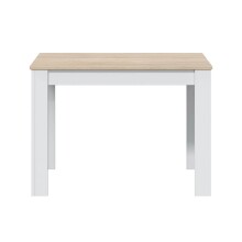 Küchentisch >Cloe< in Artik-Weiß/Kanada-Eiche - 109x78x67 (BxHxT)