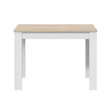 Küchentisch >Cloe< in Artik-Weiß/Kanada-Eiche - 109x78x67 (BxHxT)